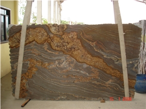 Snake Brown Granite Slab