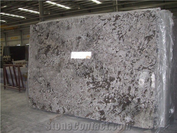 White Brazilian Granite Big Slabs