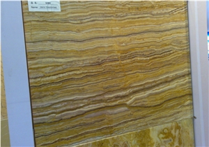 Antique Onyx Travertine Slabs & Tiles, Turkey Yellow Travertine