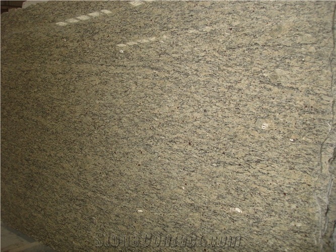 Santa Cecilia Light Granite Slab, Brazil Yellow Granite