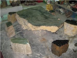 Tree Stone Of Viet Nam Bench Table