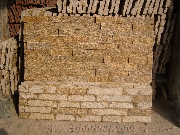 Sesame Yellow Cultured Stone Ledge Wall Stone