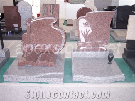 Red Granite Tombstone,Headstone