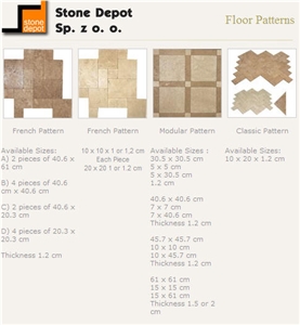 French Pattern, Floor Patterns