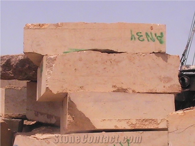 Indus Gold Limestone Blocks, Pakistan Yellow Limestone