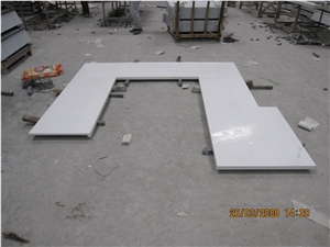 Pure White Artificial Stone Countertop