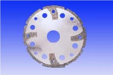Electroplated Cutting Discs with Protective Segmen