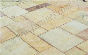 Mint Yellow Sandstone Floor Tile