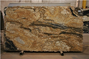 Supreme Gold Granite Slabs, Brazil Brown Granite