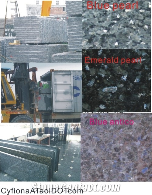 Emerald Pearl Granite Slabs & Tiles, Norway Green Granite