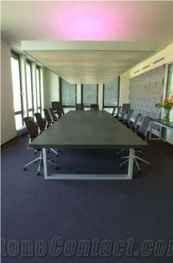 Conference Table in Black Slate