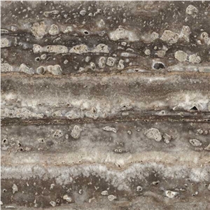 Silver Travertine Vein Cut Slabs & Tiles, Turkey Grey Travertine