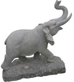 Grey Marble Animal Carving Sculpture
