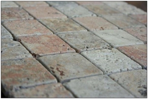 Tumbled Mix Travertine Mosaic
