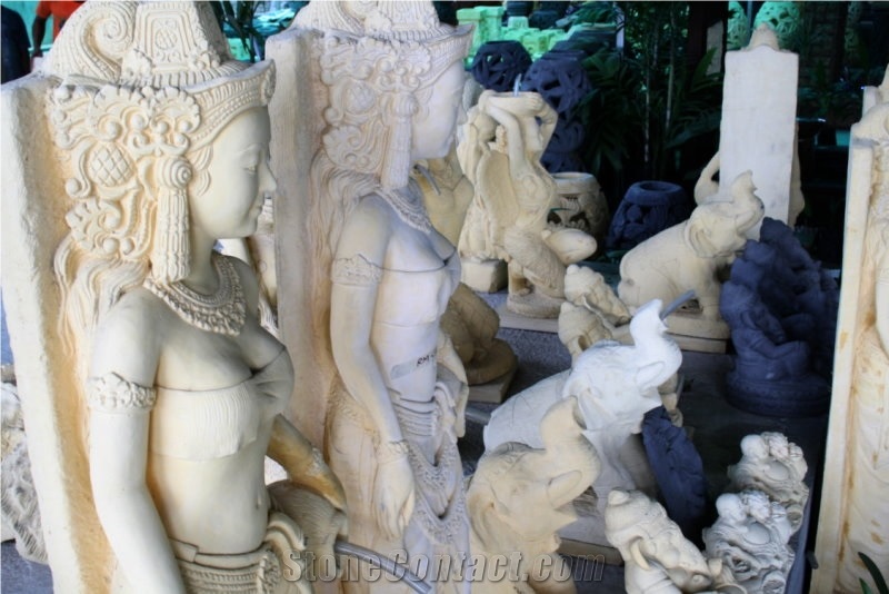 Sand Stone Cast and Carved Statues