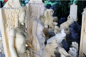 Sand Stone Cast and Carved Statues