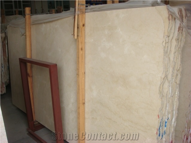 Wholesale Crema Marfil Beige Marble Stone Slabs Prices Hot Sell Polished Honed Flamed Brush-Hammered Wall Stone