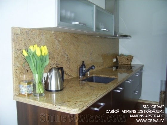 Golden Granite Countertop