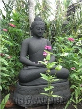 Black Basalt Buddha Statue