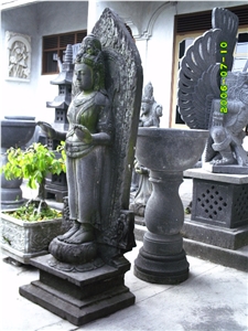 Black Basalt Devi Durga Statue