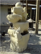 Java Cream Marble Fountain