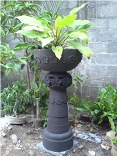 Lava Stone Flower Pot