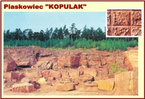 Kopulak Sandstone Block, Poland Red Sandstone