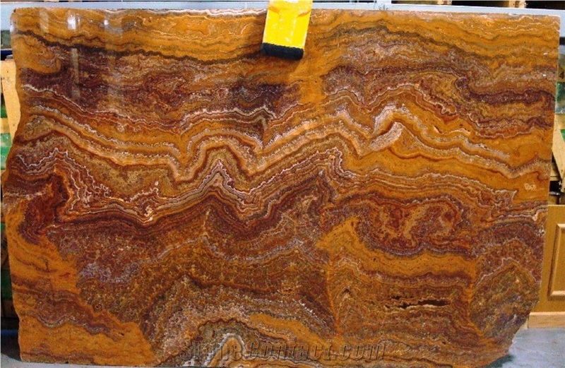 Multicolor Red Onyx Extra 2cm Slabs, Pakistan Red Onyx