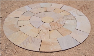 Desert Sand Circle Pavement