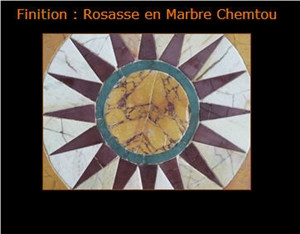 Rosette in Marble Chemtou