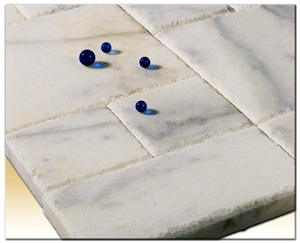Mugla White Marble Tumbed Pavers, White Marble Cube Stone, Floor Covering