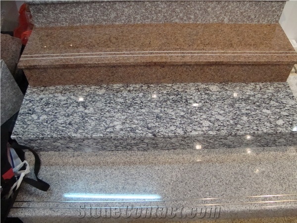China Red Granite Stair & Steps,Treads and Risers