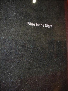 Blue in the Night Granite Slabs, Angola Black Granite