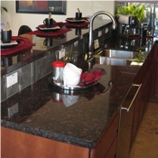 Tan Brown Granite Kitchen Countertops, Kitchen Worktops, Bar Top, Desk Tops, Customer Countertop, Natural Stone Bench Tops