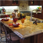 Yellow Granite Kitchen Countertops, Natural Stone Kitchen Island Tops, Bar Top, Desk Tops, Bathroom Countertop, Bench Tops