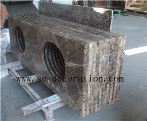 Emperador Dark Vanity Top