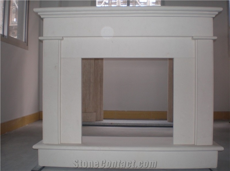 Fireplace with China White Sandstone