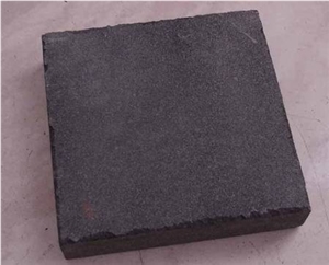 Black Basalt Swan Cut Surface,Black Basalt Cube Stone & Pavers,Sawn 400 Grit with Cats Paws Tiles, China Black Basalt Floor Tiles