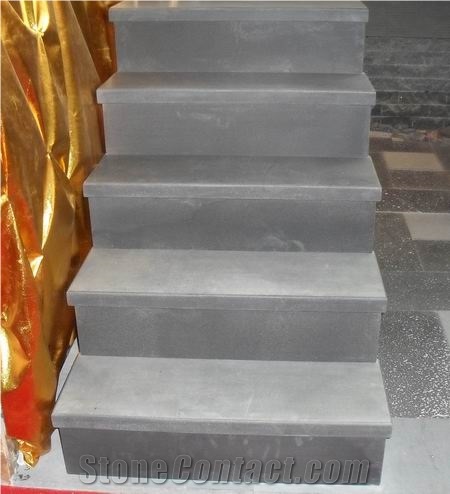 Hainan Black Basalt Steps Grey Granite Stone Stairs Granite