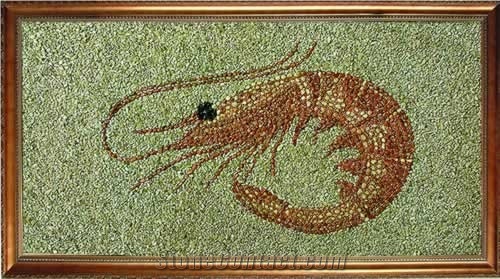 Pebble Stone Mosaic Picture,Art Works