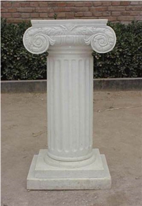 White Marble Garden Column,Polished Pure White Nano,Building Pillair,Building Arch,Stone Column Interior Stone Building Customized Size Stone Pillar