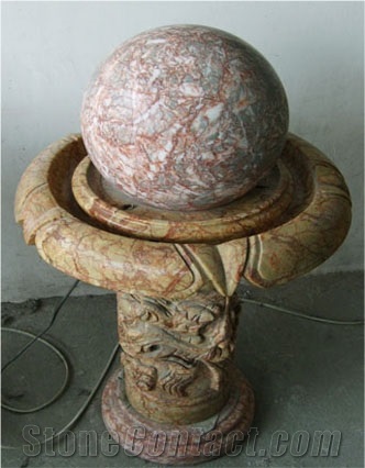 Red Agate Marble Fountain