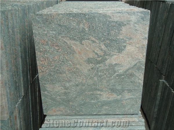 Country Road - Flamed Green Quartzite Tiles