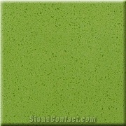 O51903 Grass Green Quartz Stone