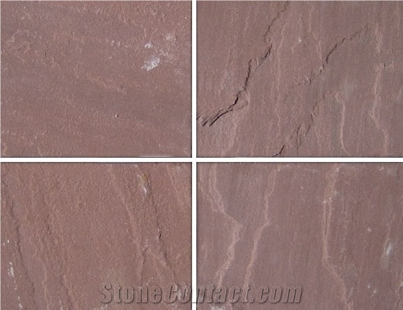 Dholpur Red Chocolate Sandstone Slabs, India Brown Sandstone
