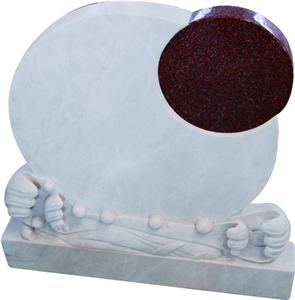 White Marble Hunan Bei Tombstone