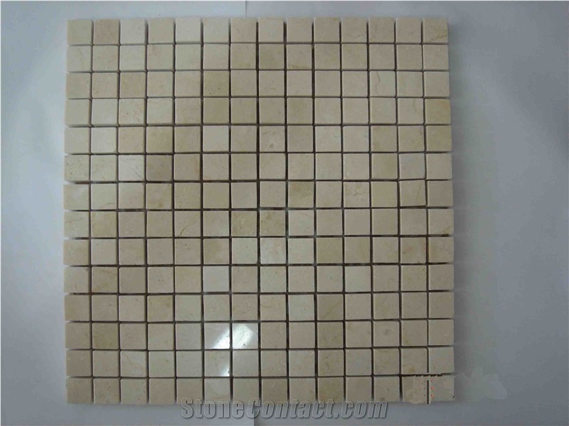 Beige Marble Brick Mosaic for Walling & Flooring