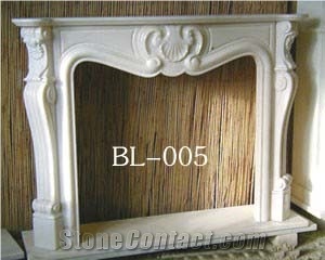 White Marble Fireplace Hearth/Interior Stone