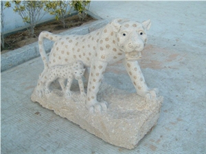 Yellow Granite Animal Sculpture
