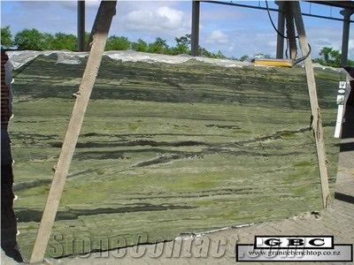 Verde Bamboo Granite Slabs, Brazil Green Granite